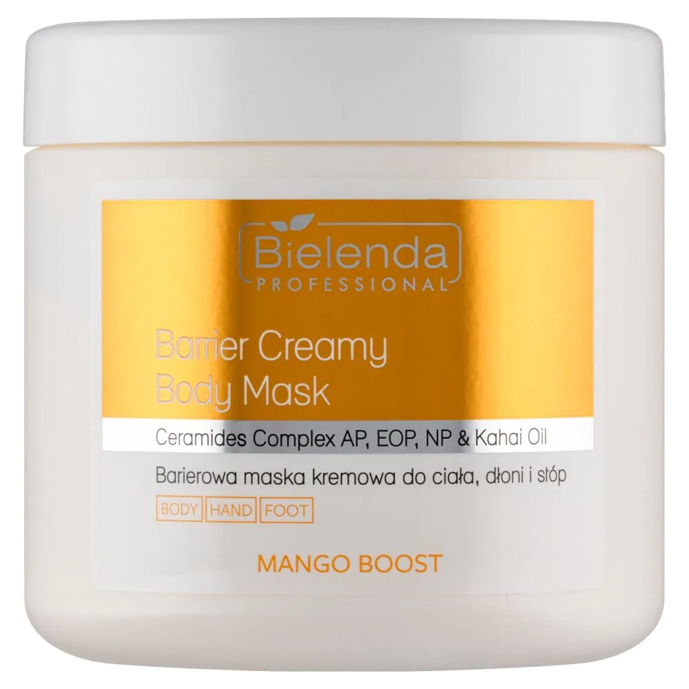 Bielenda Professional Mango Boost Barierowa maska do ciała, dłoni i stóp