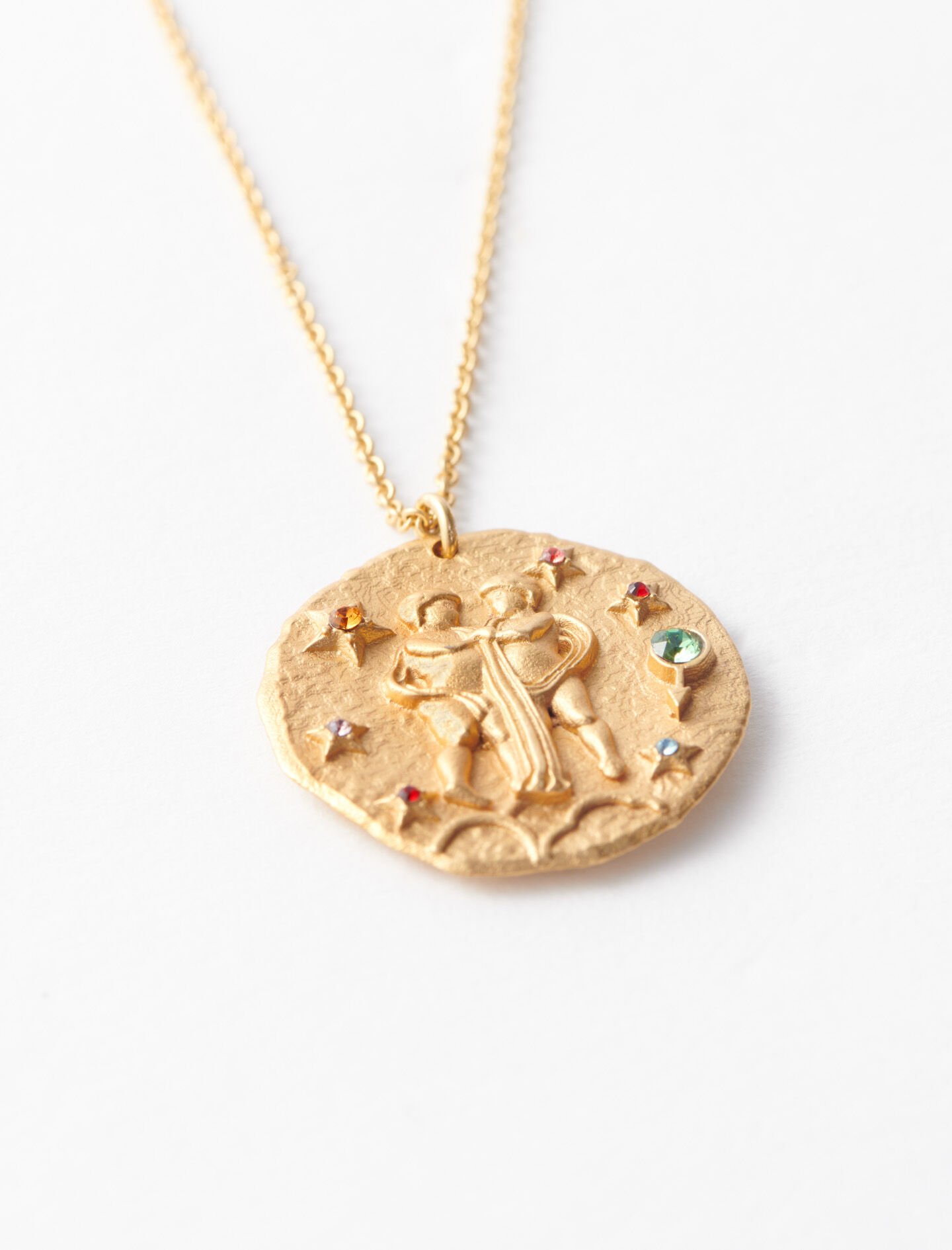 Colier cu semnul zodiacal Gemeni - Aur