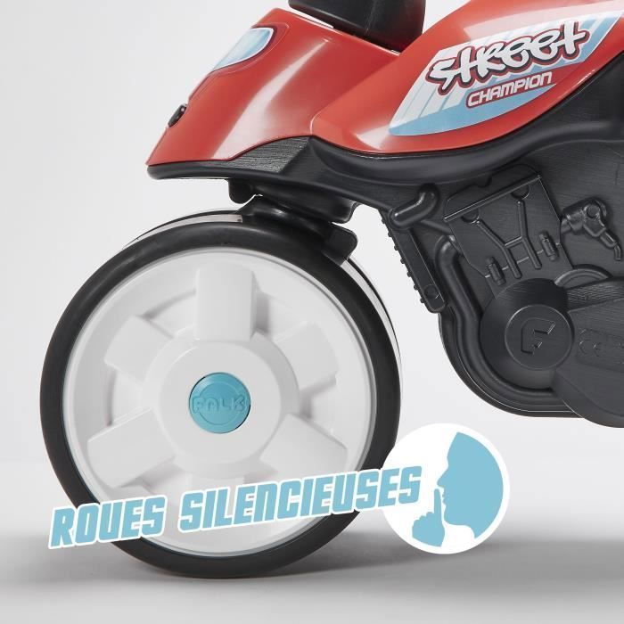 Porteur Moto - FALK - Street Champion - Dès 12 mois - 100% Fabriqué en France - 40% de plastique recyclé