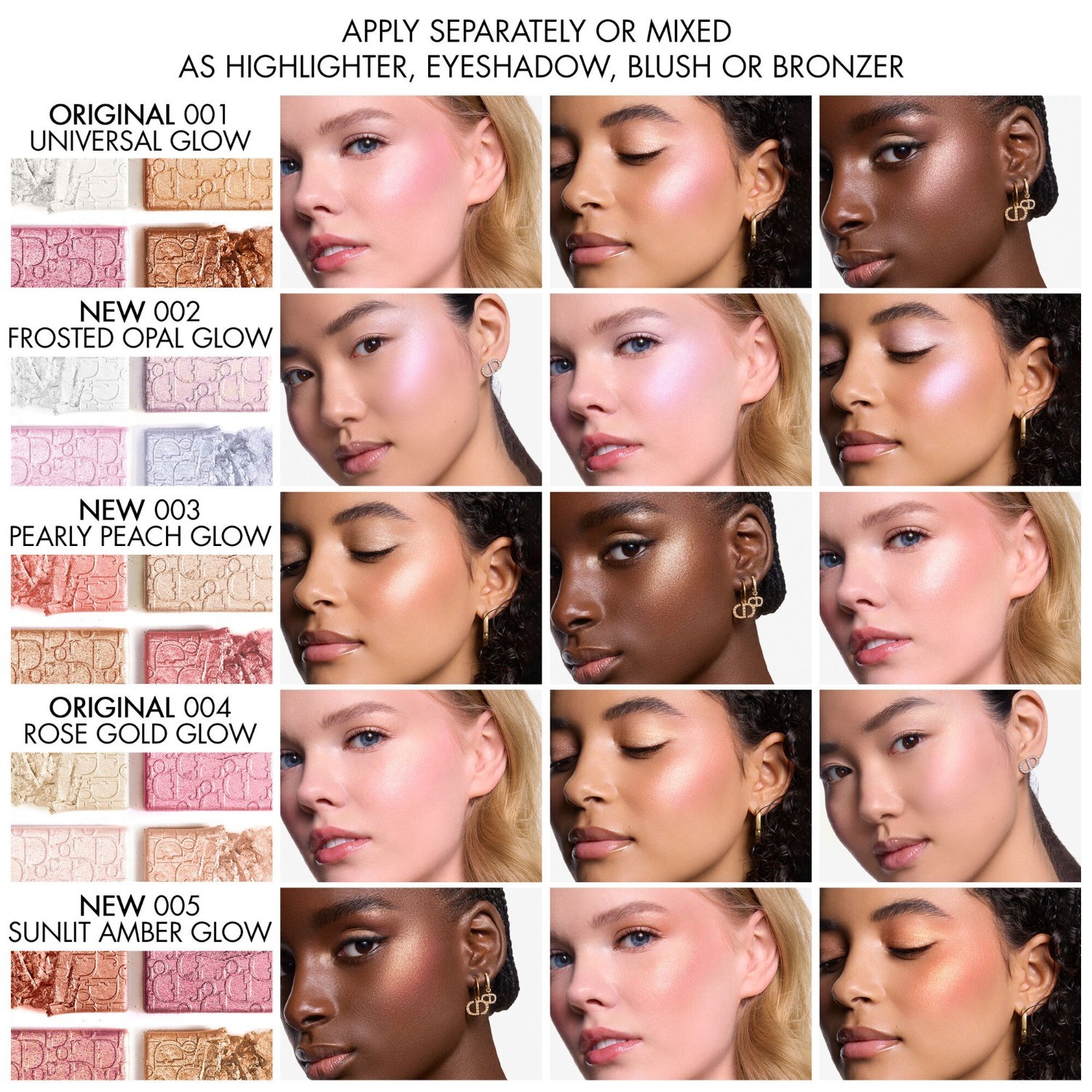 Paleta rozjasňovačov DIOR Backstage Glow Maximizer – 10 g