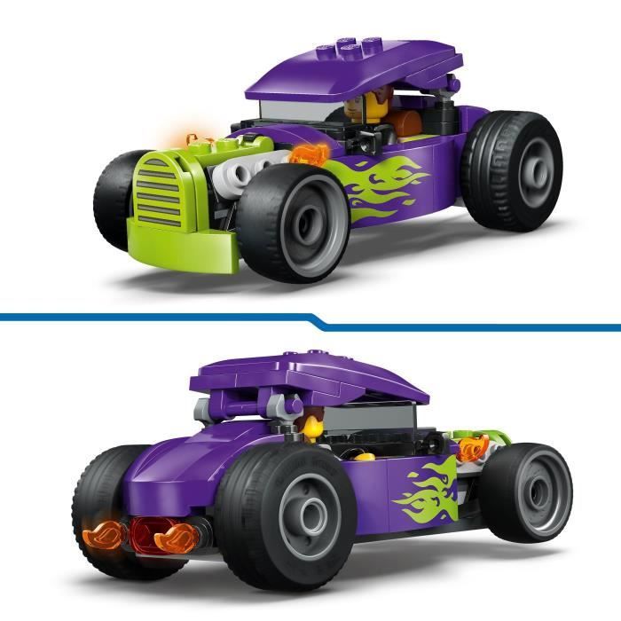 LEGO City 60485 Le Hot Rod - Jouet Voiture de Course - Motricité Fine - Cadeau dès 5 ans