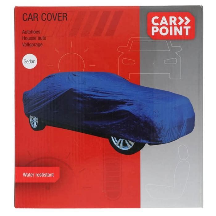 Funda para coche - POLY5 - 4,90 m a 5,22 m - Poliéster - Azul oscuro - Bolsa de transporte