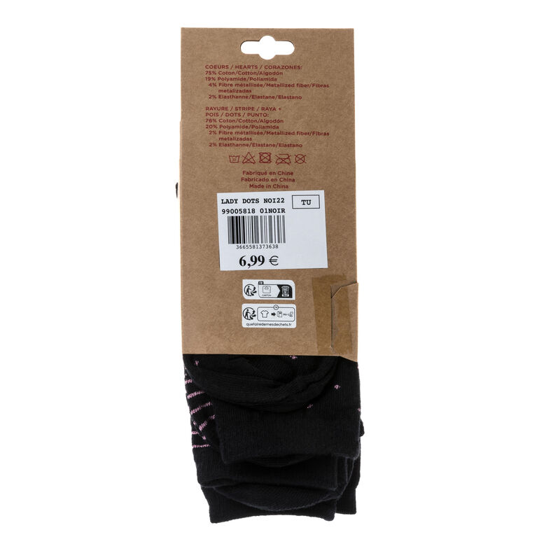 Calcetines y medias negras para mujer