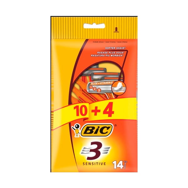 Bic 3 Sensitive једнократне улошке | 14 комада