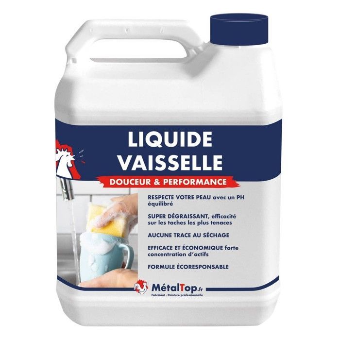 Detergente líquido para louça - 1 kg - Tampa metálica - Incolor