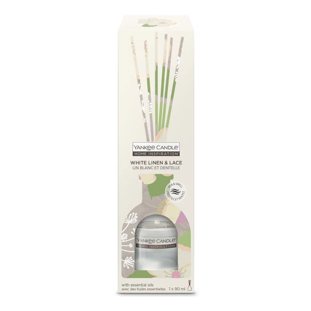 Yankee Candle Patyczki zapachowe White Linen and Lace90 ml