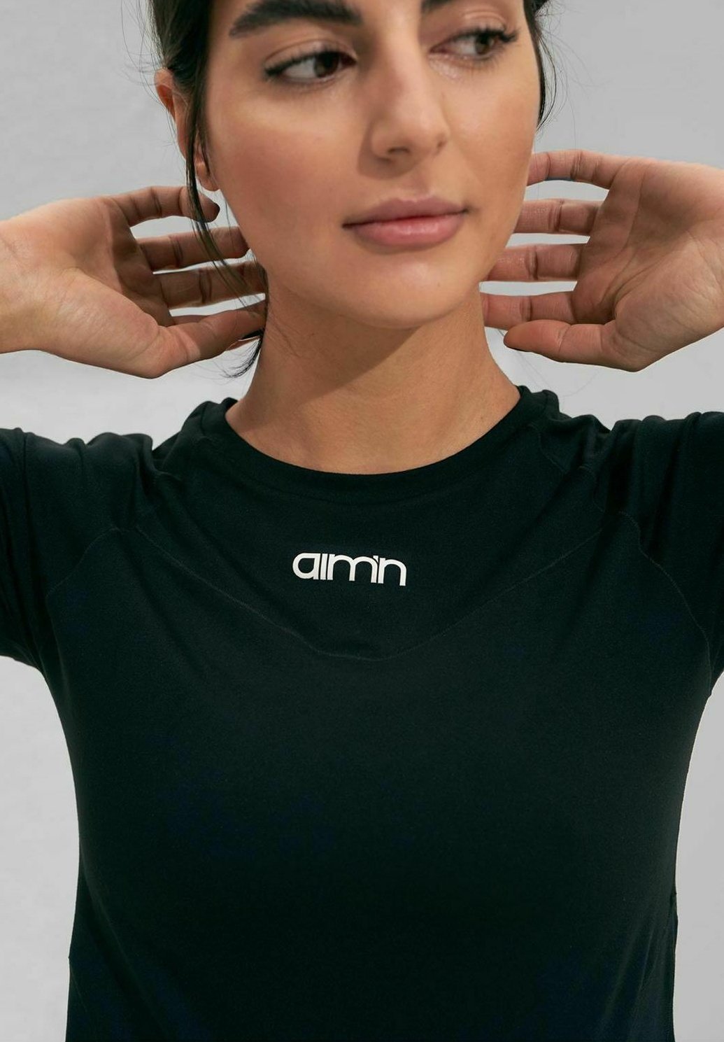 aim'n® SOFT BASIC MANCHES COURTES - T-shirt de sport - noir