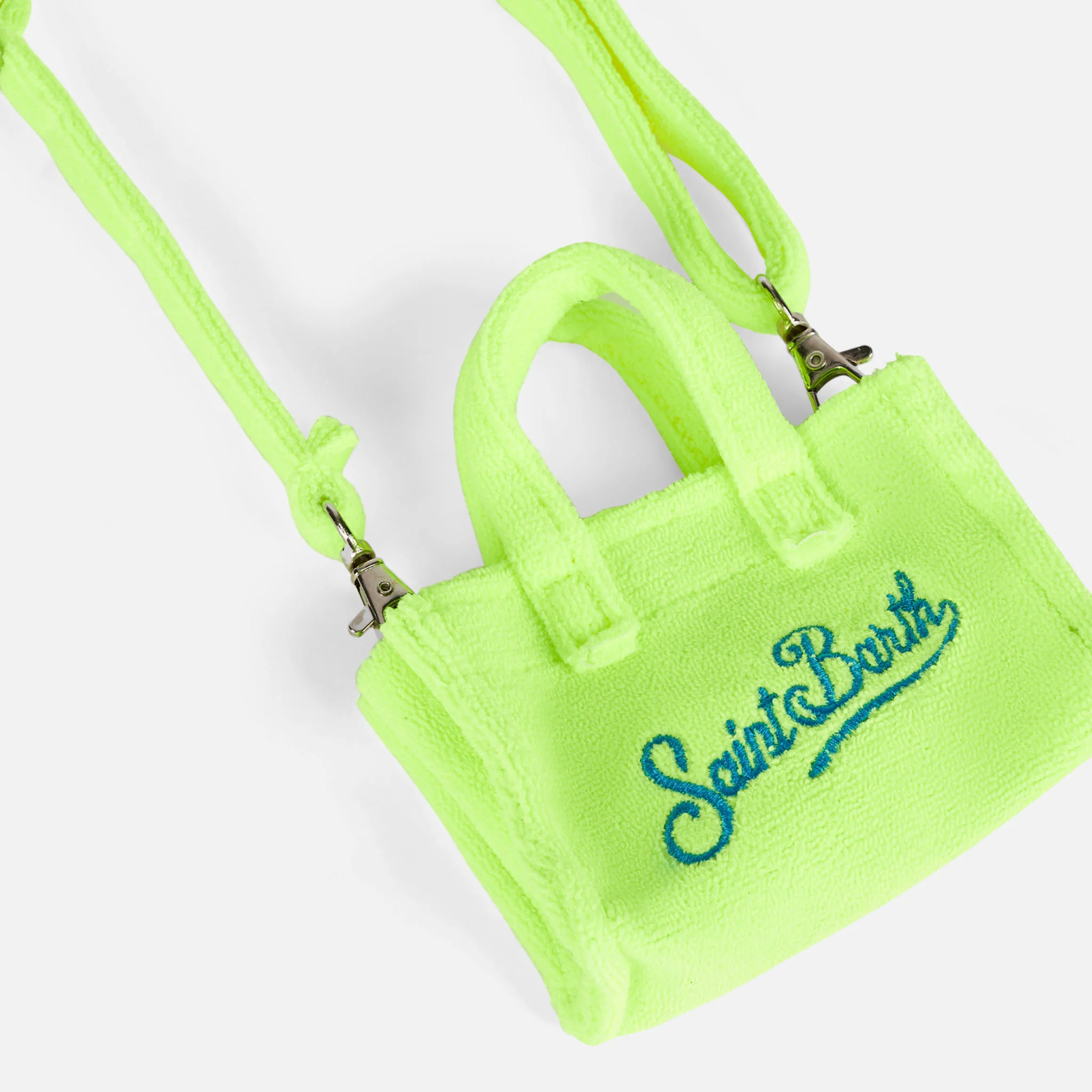 Fluoreszierender gelber Schwamm-Schlüsselanhänger