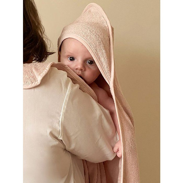 XXL Badhanddoek voor ouder/baby - CANDIDE - 100x100 cm - Roze