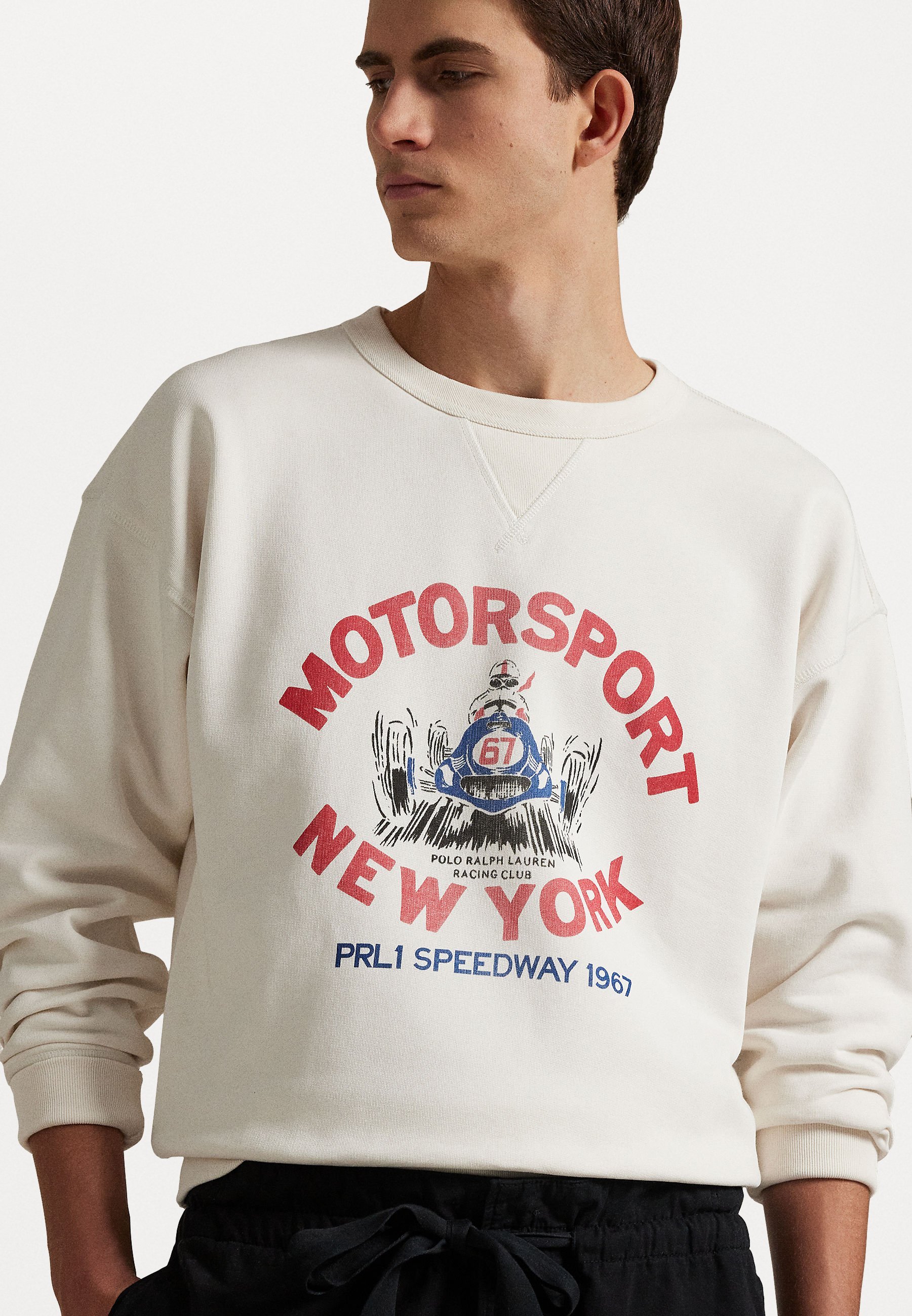 Felpa Polo Ralph Lauren Vintage Fit in pile con grafica - Felpa - nevis