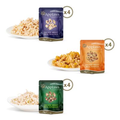 Applaws Adult Mixed Pack saszetki dla kotów w bulionie 70 g