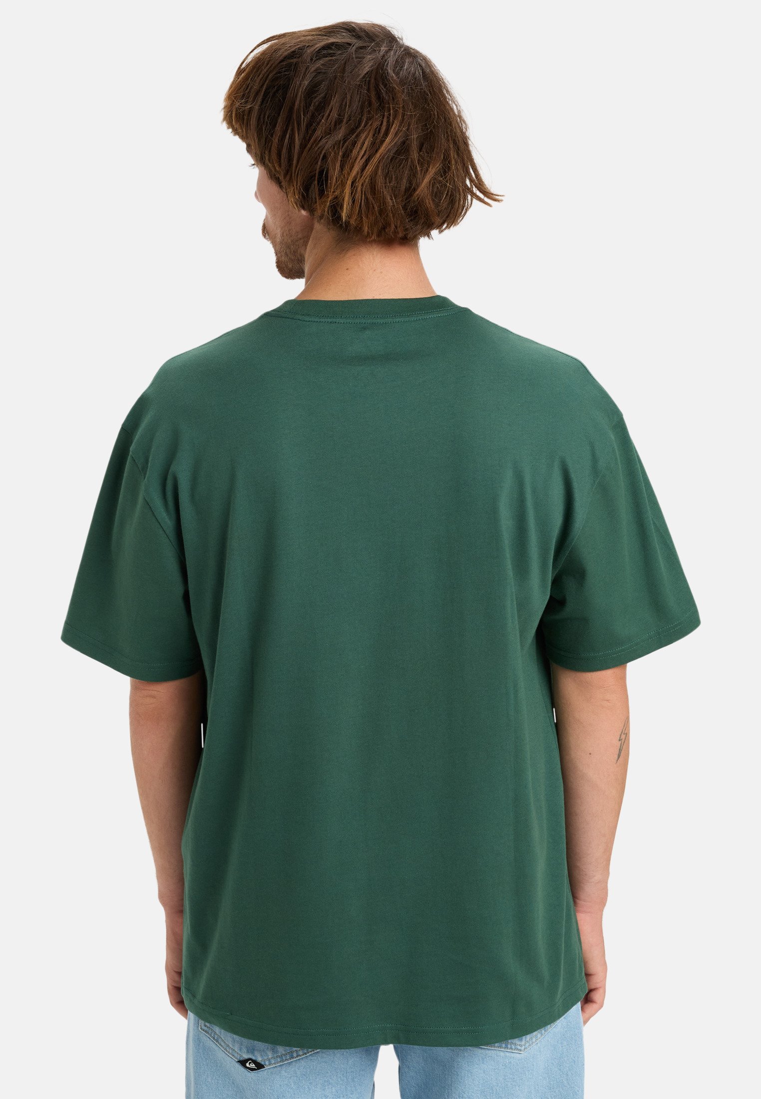 Quiksilver DNA CLICKER TEE - T-shirt met print - trekkinggroen