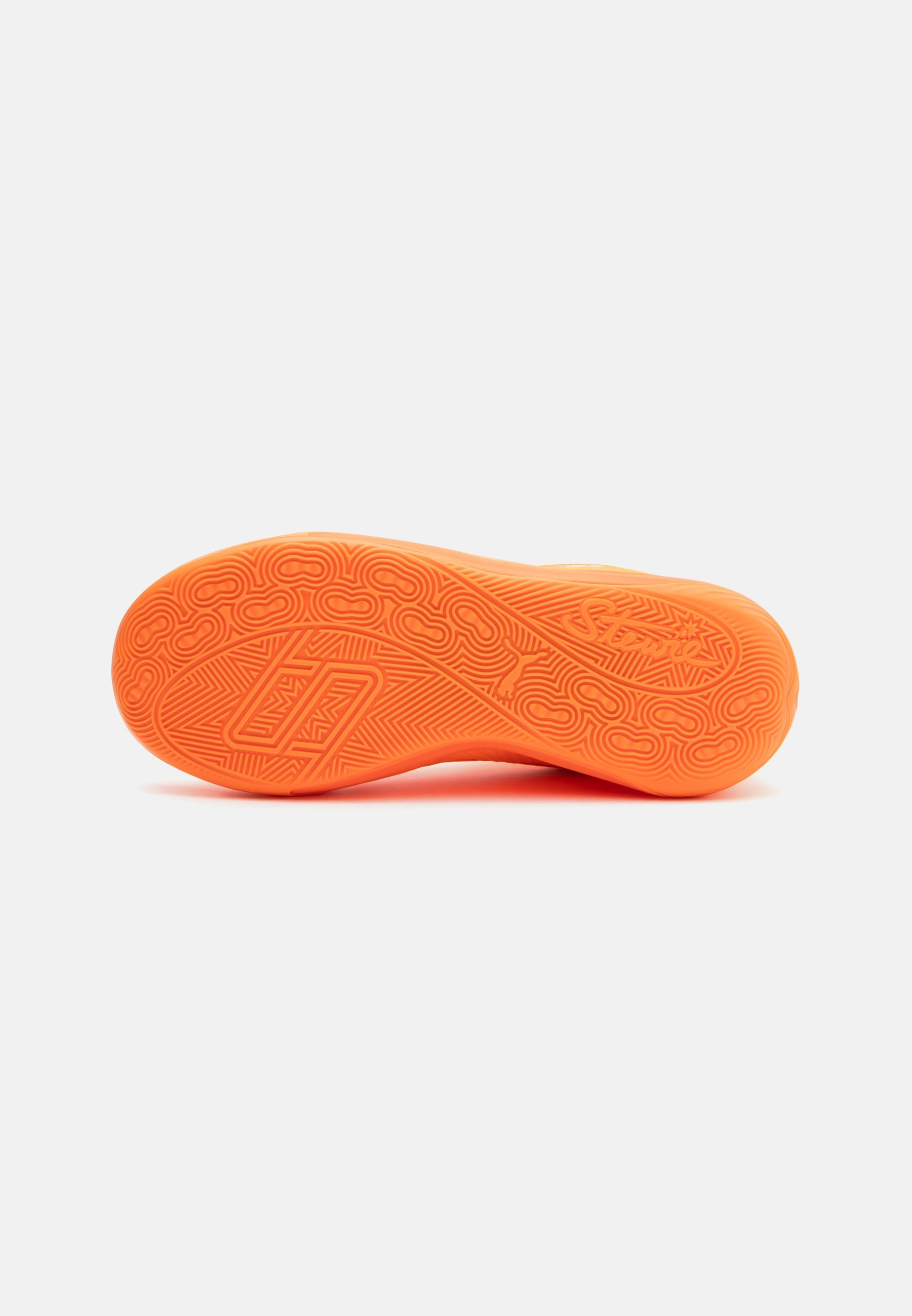 Puma STEWIE 4 FLAWLESS - Basketballschuhe - Sun Stream/Fluoro Orange PES