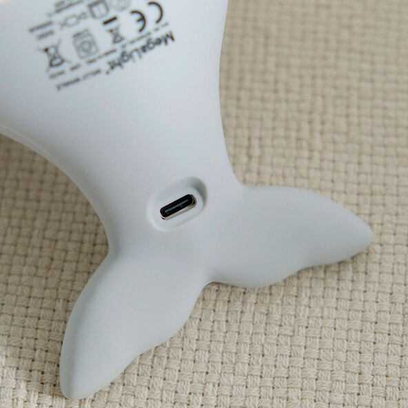 LED-nachtlampje voor kinderen, Willy Whale