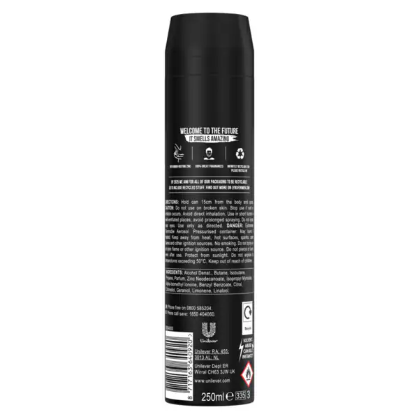 Lynx Deodoranttiaerosoli vartalosuihke XXL musta 250ml