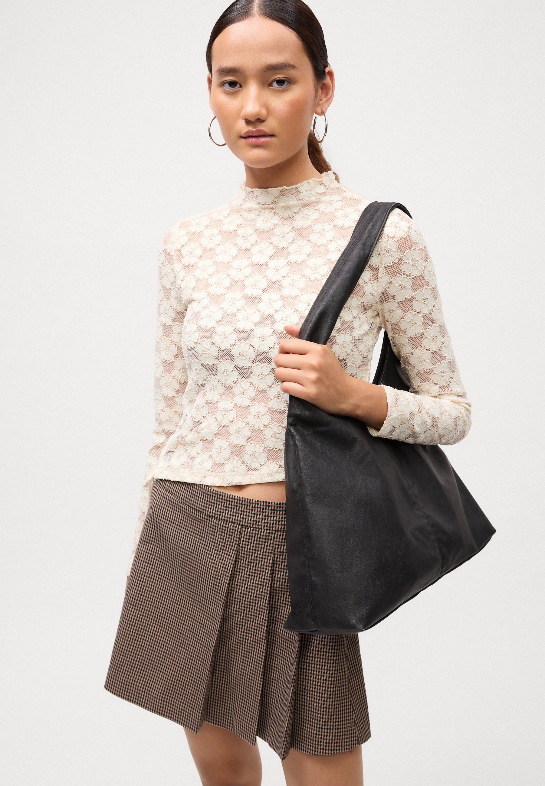 Gina Tricot Plisirana suknja - Suknja A-kroja - smeđa