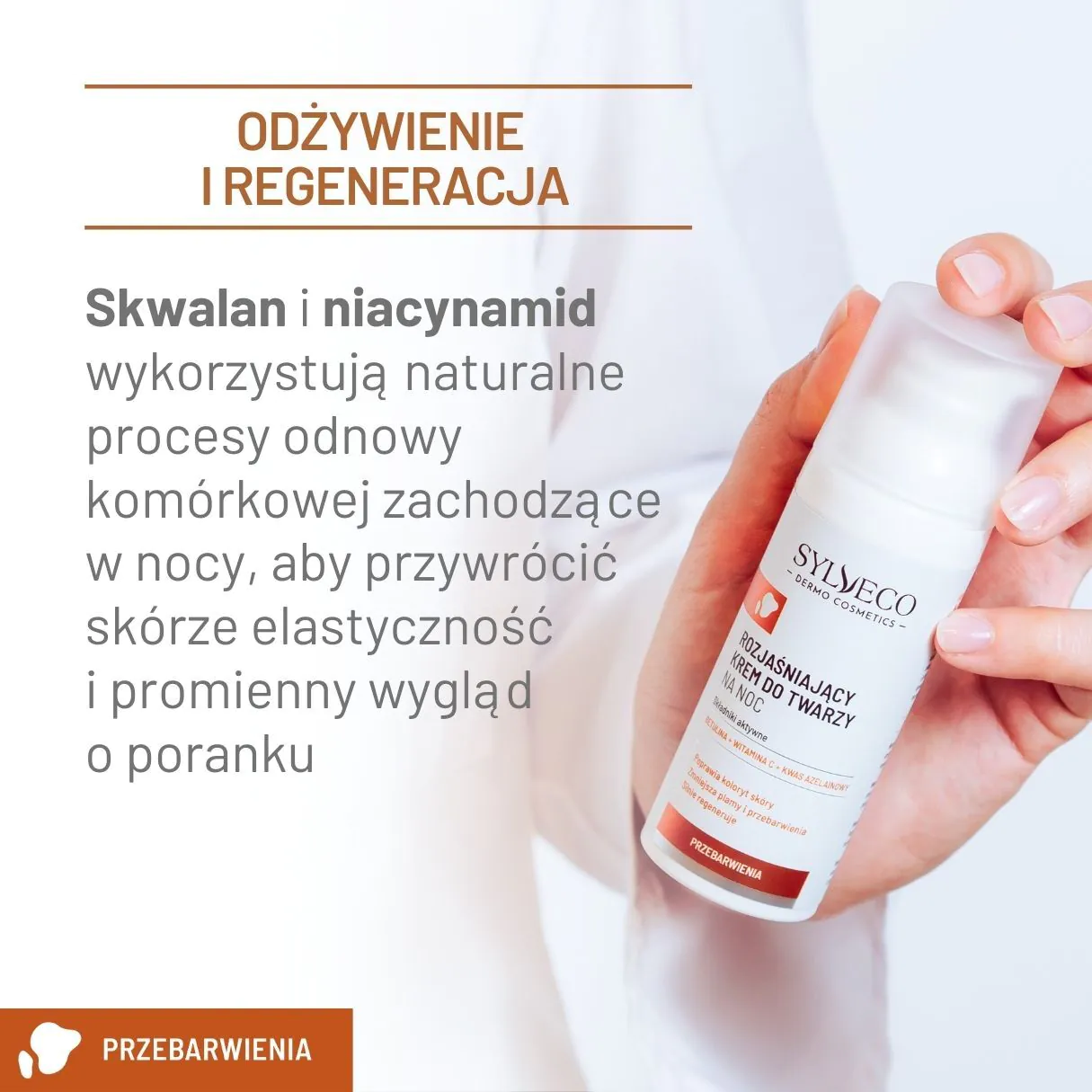 Sylveco Dermo Krem rozjaśniający do twarzy na noc