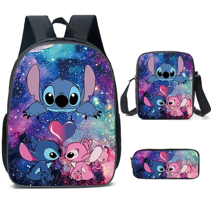 Lot De 3 Sac D'École - Trousse, Sac À Dos Et Sac À Bandoulière Pour L’École - Sac À Dos D'École Parfait Pour Enfants