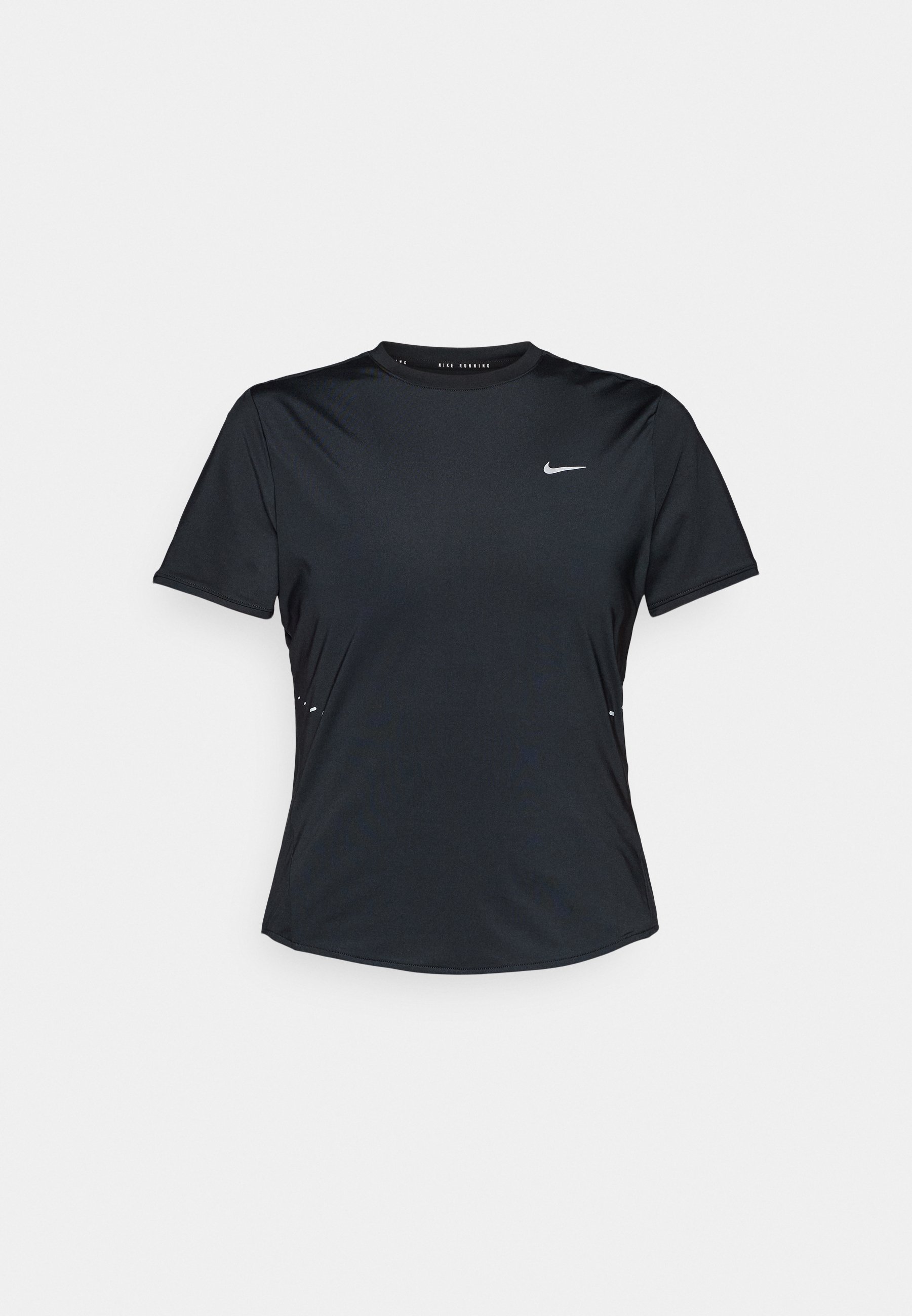 Nike Performance SWIFT TOP - Sport T-shirt - zwart/reflecterend zilver