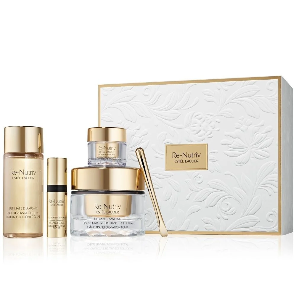 RE-NUTRIV Ultimate Renewal SET DIAMOND BRILLIANCE - Cofanetto Tratt. Globale, Tonico viso, Tratt.viso 24 ore effetto globale