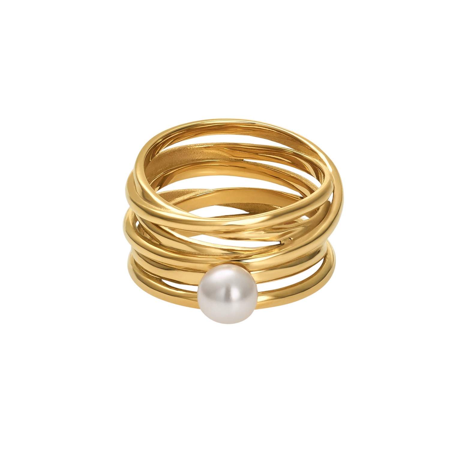 Heideman Bague Serpens blanc