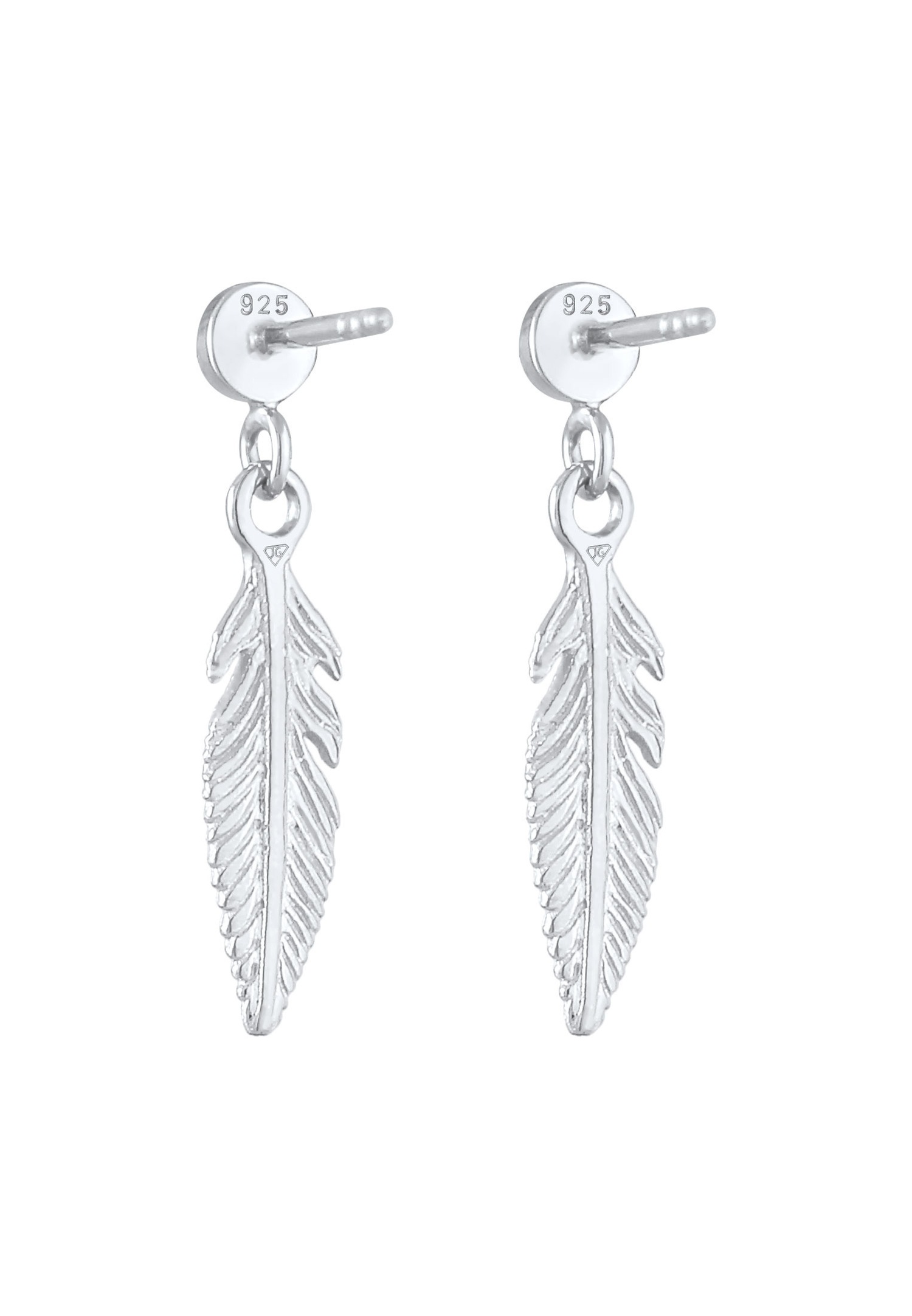 Elli pour femmes Plume Boho Hippie avec pierre de lune en argent 925 plaqué or