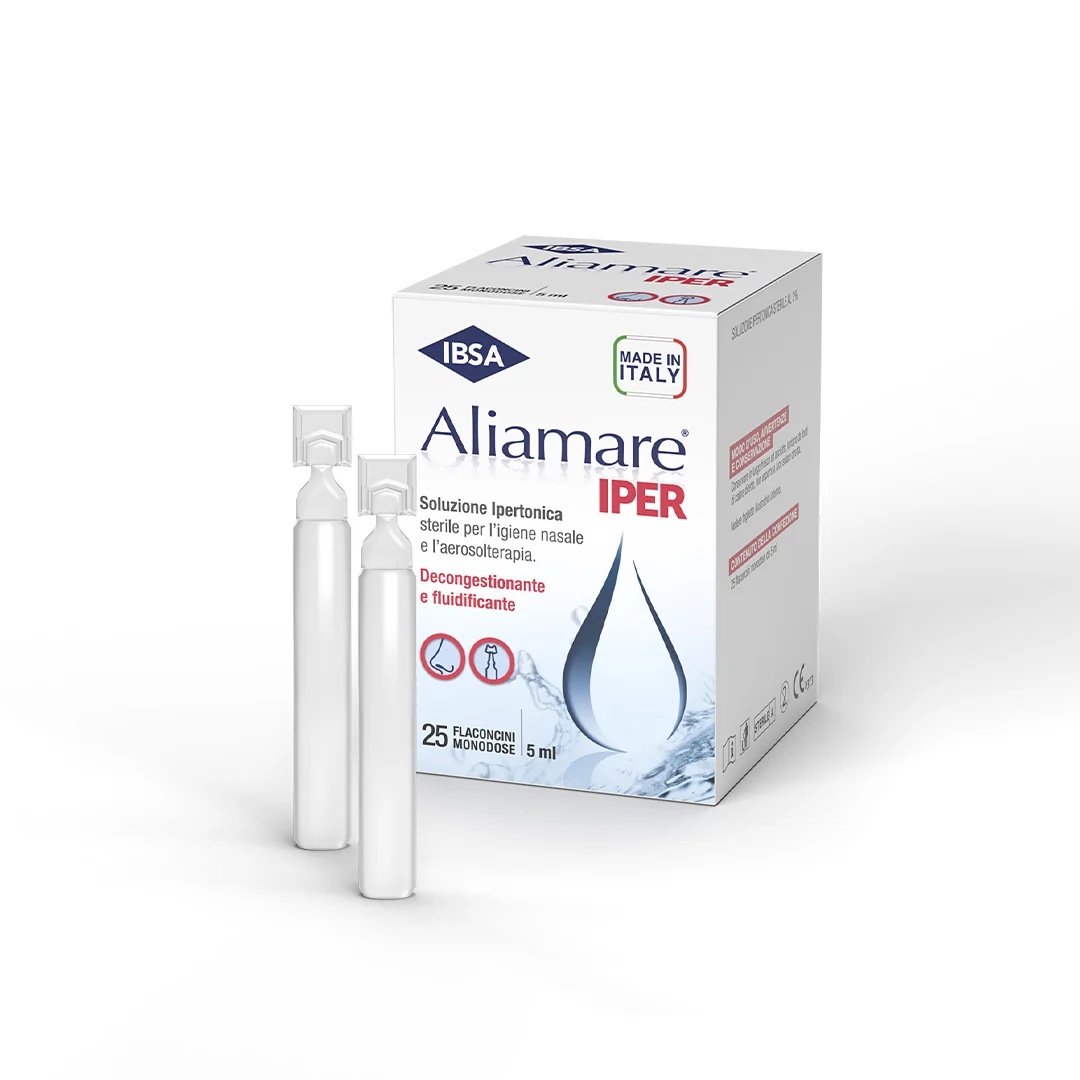 ALIAMARE Aliamare Hyper Hypertonische Lösung 25 Einzeldosis-Ampullen Nasenhygiene