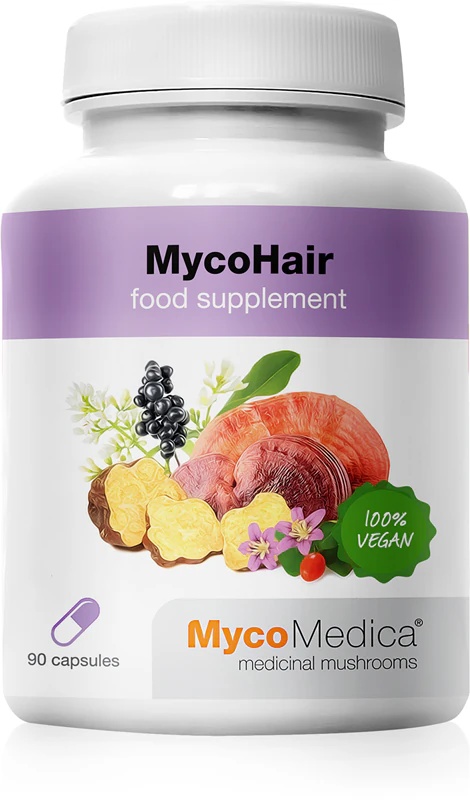 MycoMedica MycoHair uztura bagātinātājs matu kapsulām