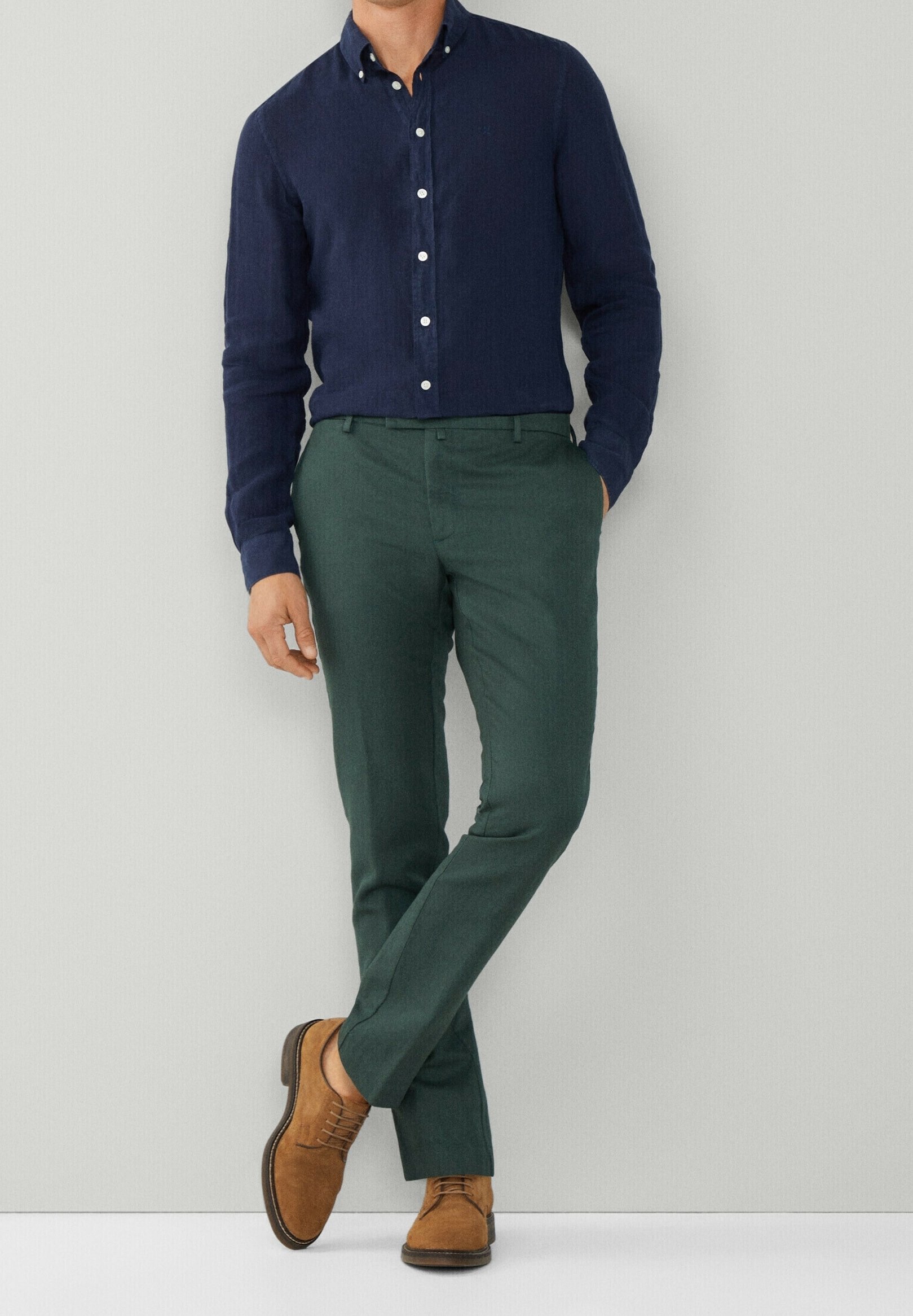 Hackett London overhemd - donkerblauw