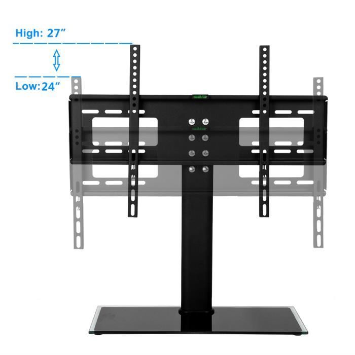 Soporte universal para televisores LCD, LED y plasma de 32 a 55 pulgadas, altura ajustable, carga máxima de 40 kg, VESA máximo de 600 x 400 mm.