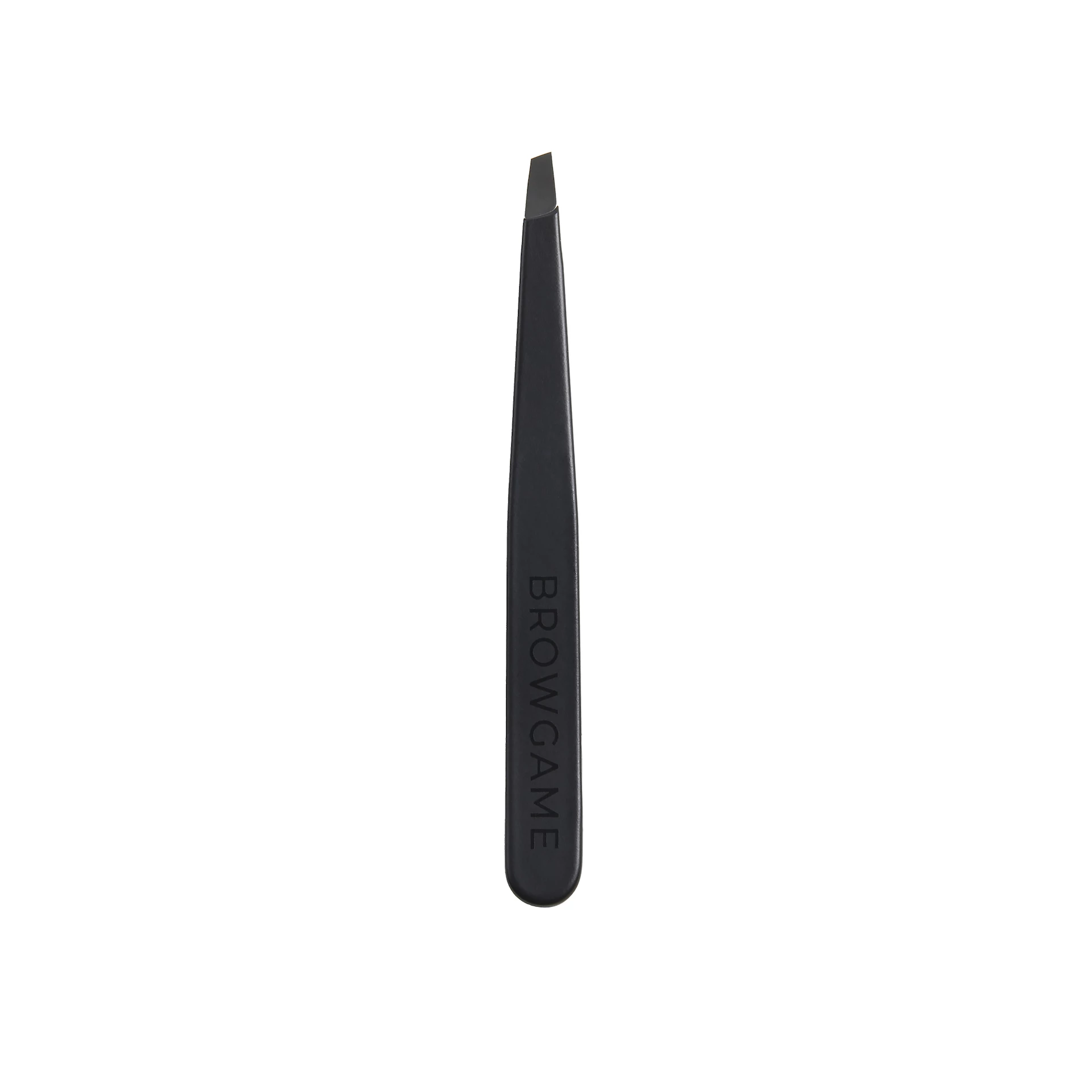 Pęseta Signature Slanted Soft Touch Black - Browgame