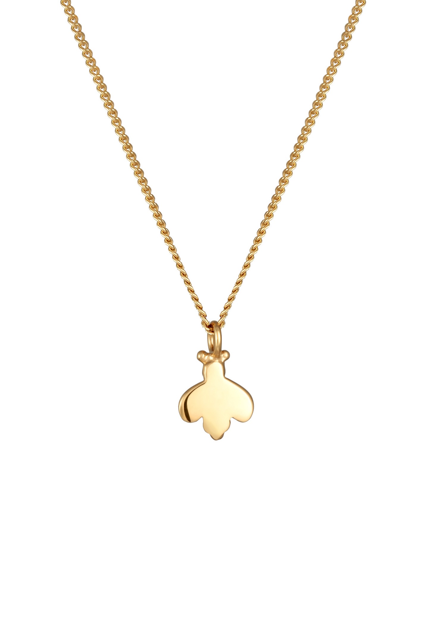 Elli Enfants abeille pendentif miel avec émail en Argent Sterling 925 Plaqué Or