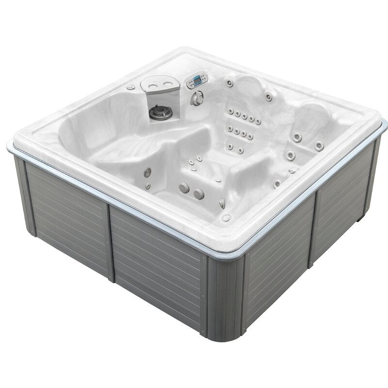 Thermospas 4 - Person 42 - Jet Akryl Fyrkantig Bubbelpool med Ozonator