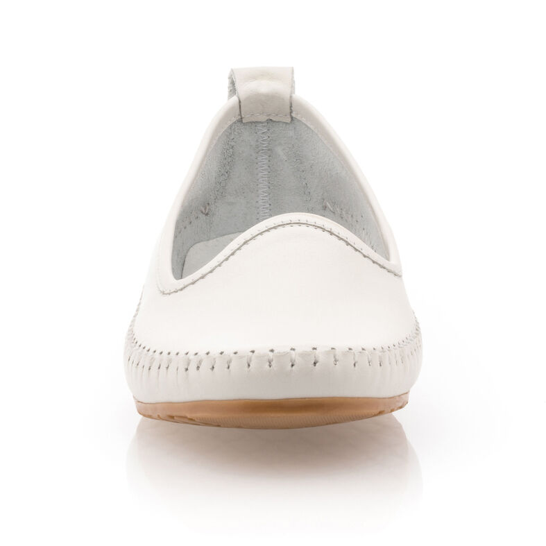 Mocasines/zapatos náuticos blancos para mujer