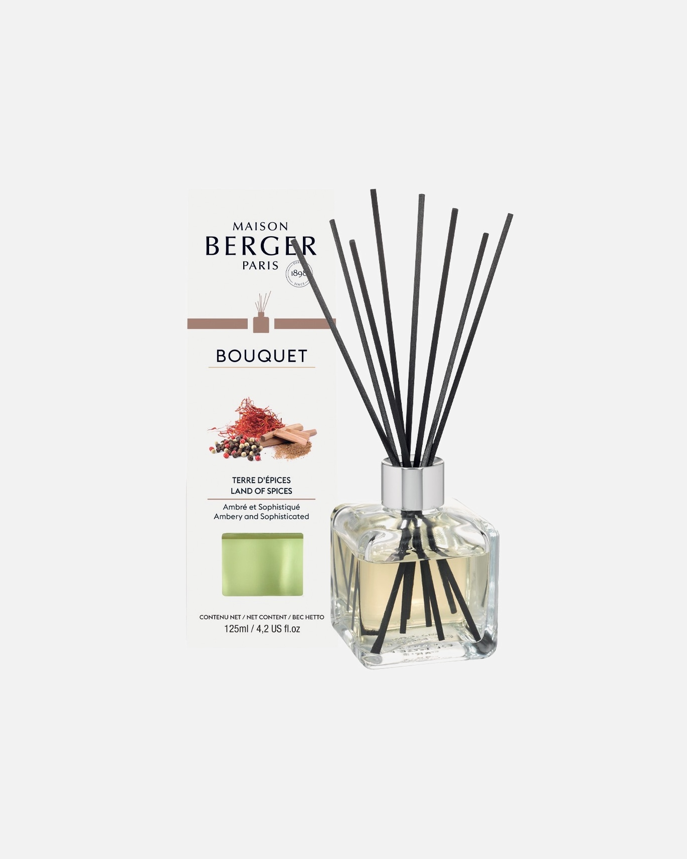 Maison Berger BOUQUET GLACON TRANSPARENT PRE-REMPLI TERRE D'EPICES