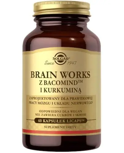 Solgar Brain Works Suplement diety na poprawę koncentracji kapsułki