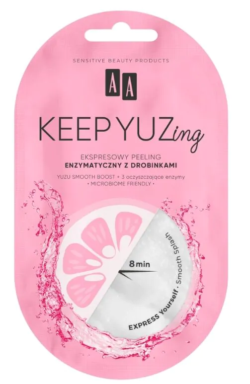 AA Keep Yuzing Ekspresowy peeling enzymatyczny z drobinkami