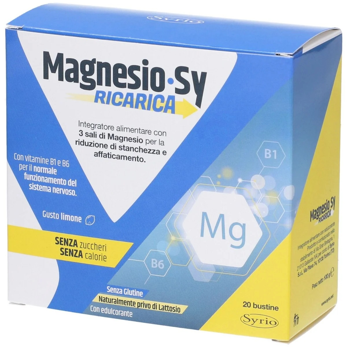 SYRIO Syrio Magnesium Sy navulling 20 zakjes voedingssupplement