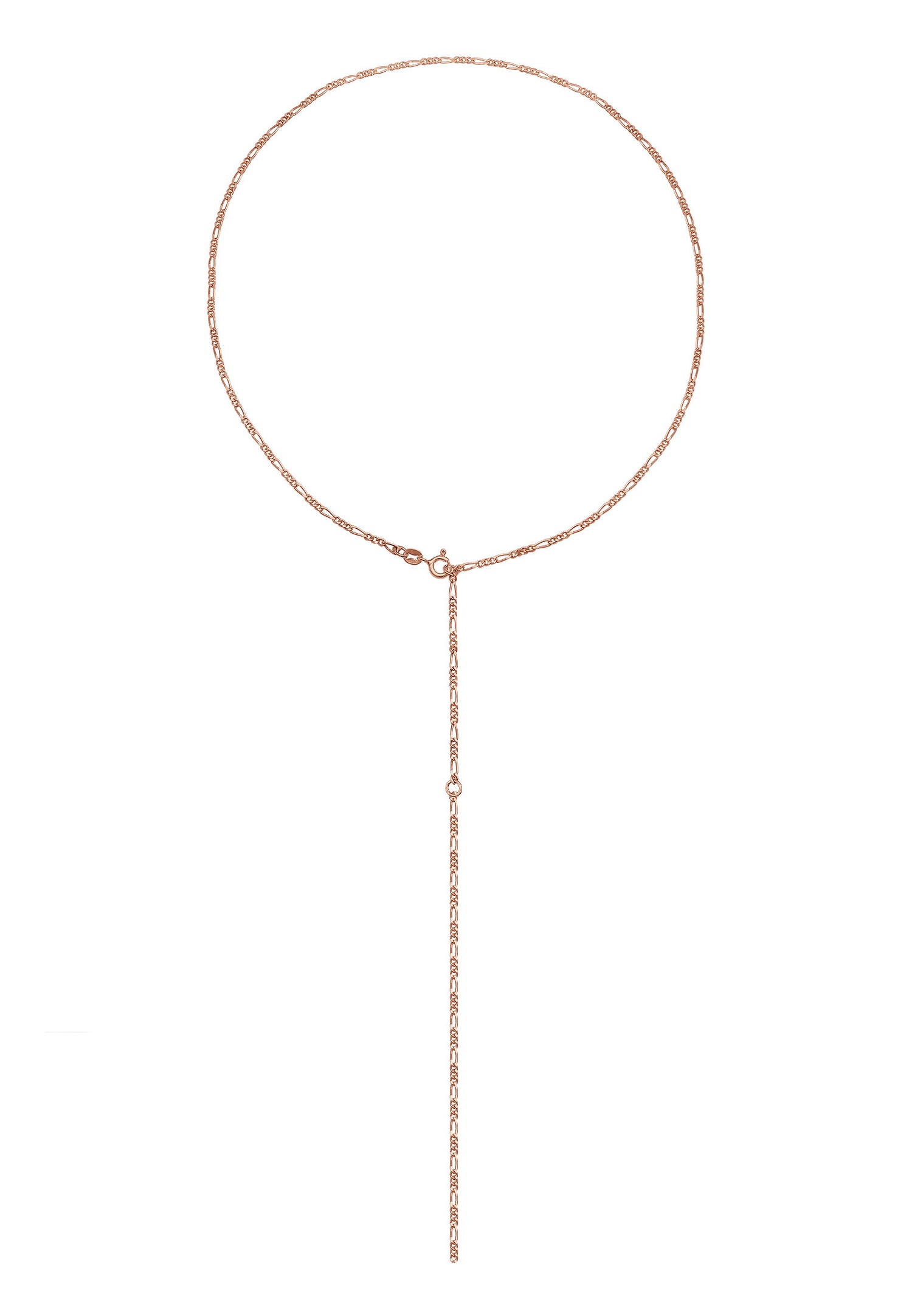Elli Femmes Figaro Chaîne en Y Tendance Réglable en Argent Sterling 925