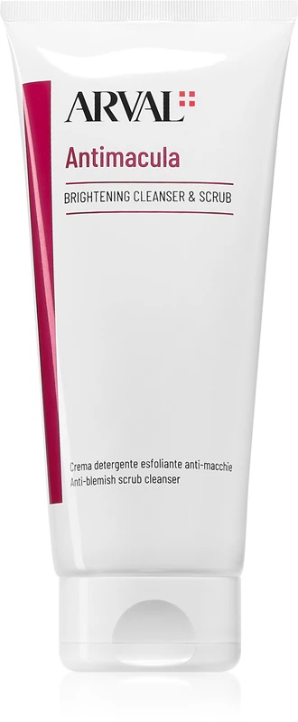 „Arval Antimacula Brightening Cleanser & Scrub“ valomasis ir šveičiamasis kremas su skaistinamuoju poveikiu