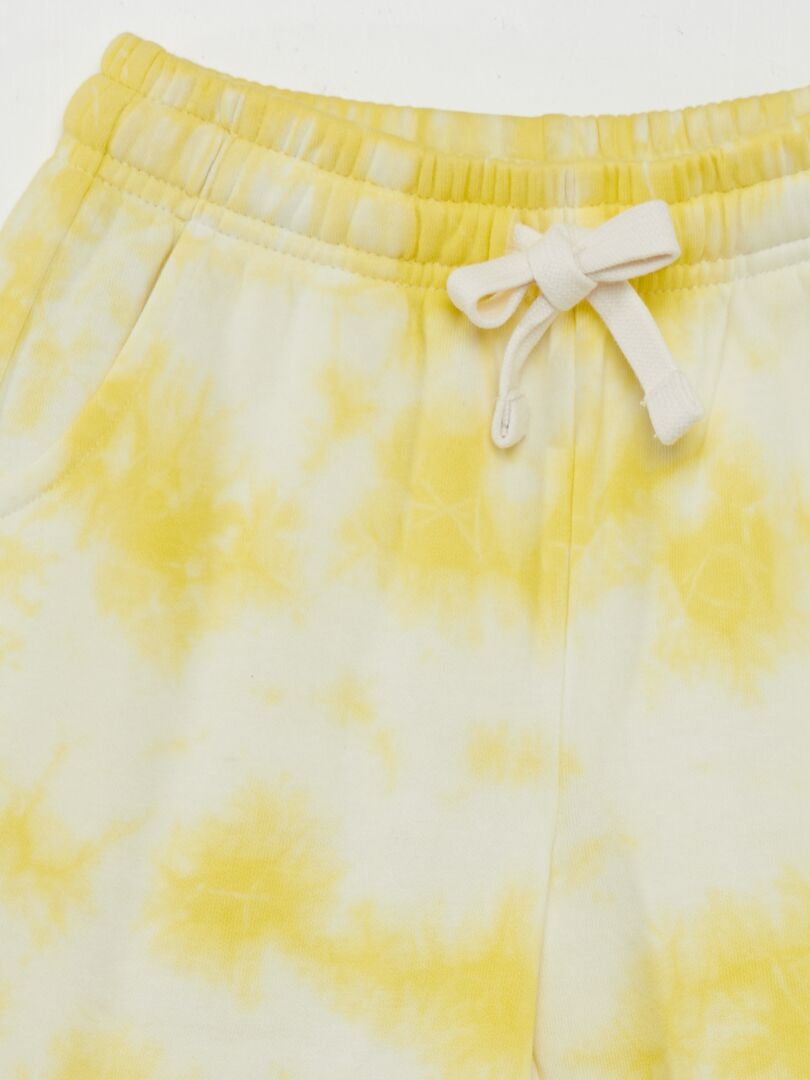 Bermudas de tejido polar - AMARILLO