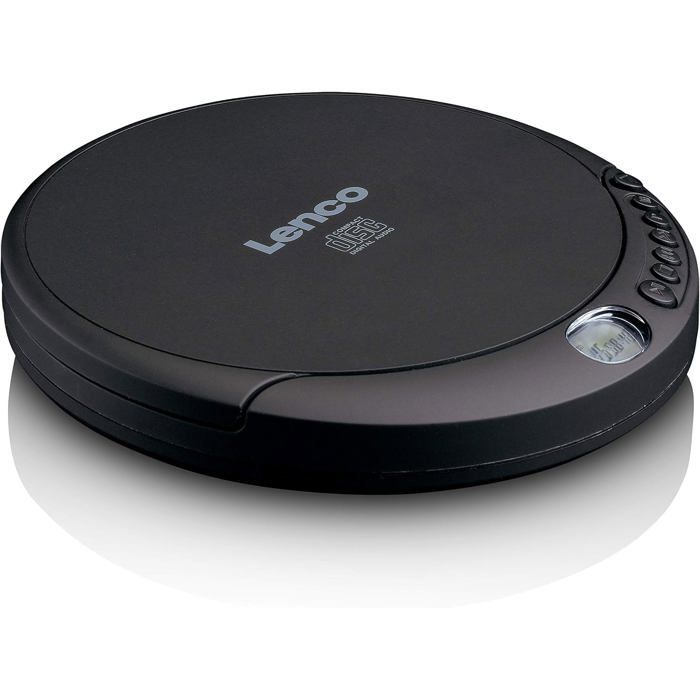 Reproductor de CD portátil - ZGEER - CD-010 - Negro - 13,7 x 14,8 x 2,4 cm - Compatible con auriculares y altavoces - Conectividad USB