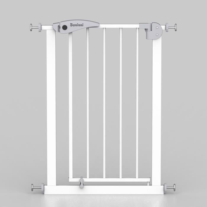 Barieră de siguranță Baninni Mimi albă - 58 cm până la 67 cm