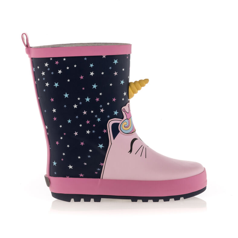 Botas azules de niña