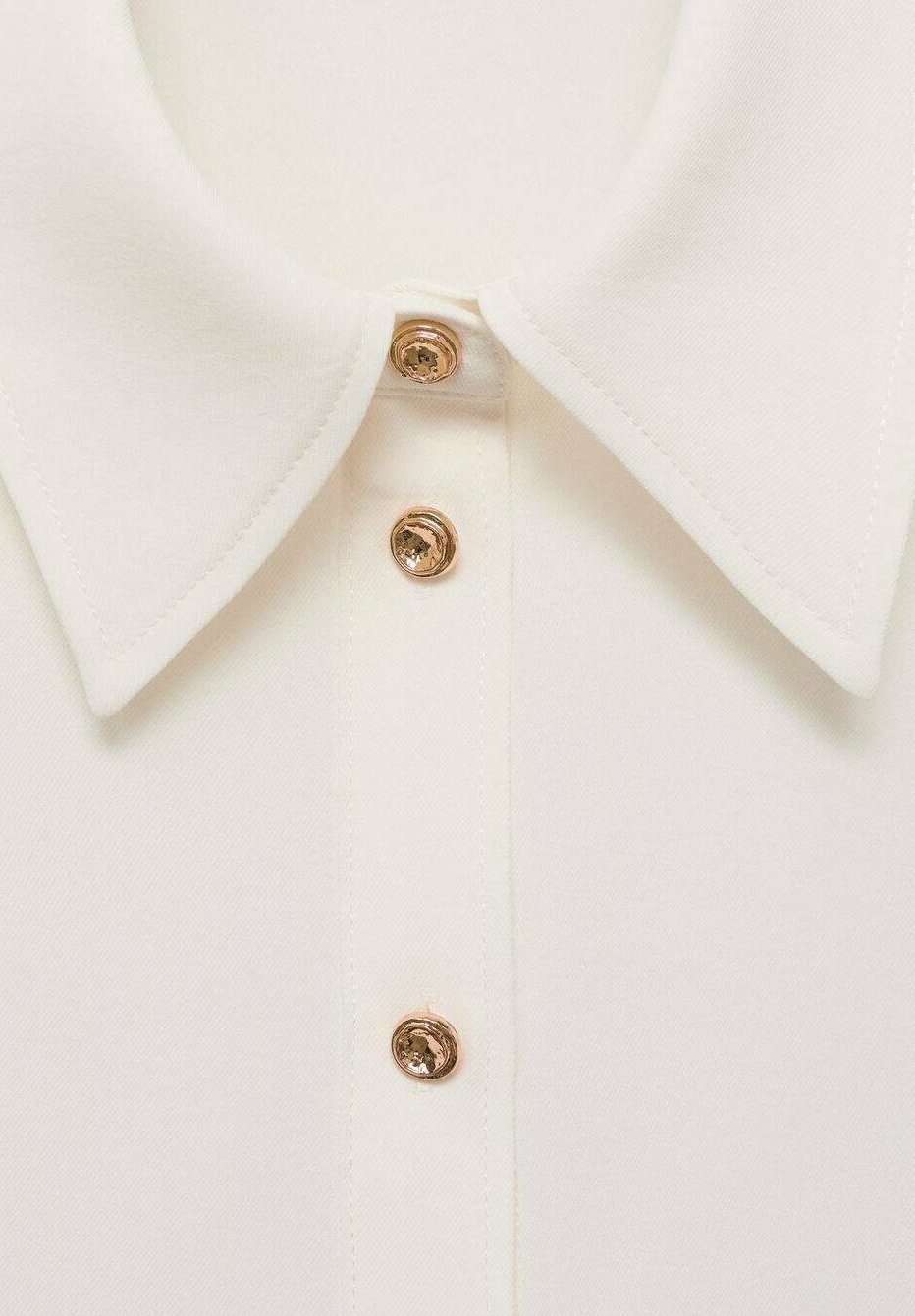 Mango ADULT - Camicetta con bottoni - bianco sporco