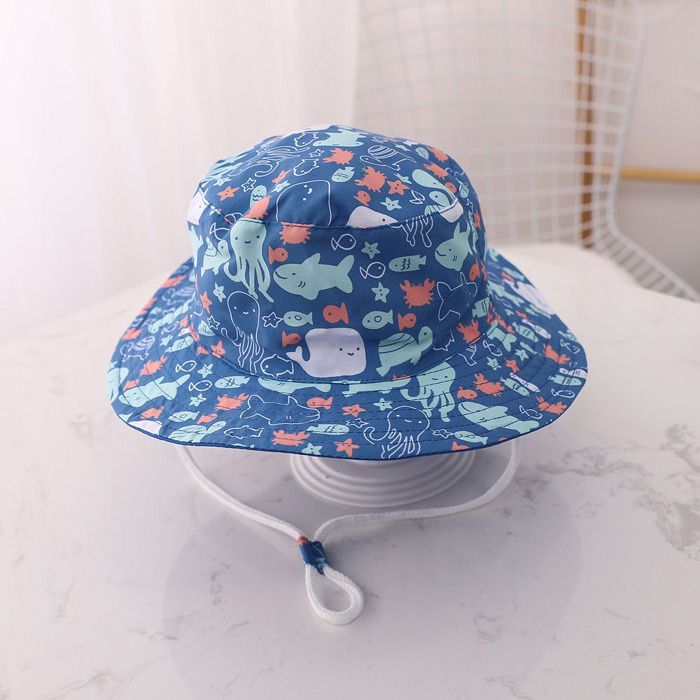 Gorro FUNMOON para niño, gorro de verano para el sol, gorro de playa para bebé, gorro de pescador ajustable para exteriores - 686091