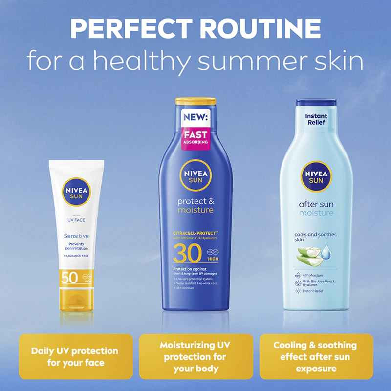 Loção hidratante com protetor solar NIVEA SUN FPS 30