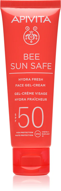 Gel-creme facial hidratante e refrescante Apivita Bee Sun Safe FPS 50