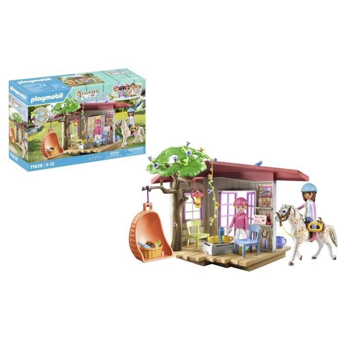 PLAYMOBIL 71638 Área de Relaxamento das Cavaleiras, Cavalos da Cachoeira, 63 peças, Idade 4+