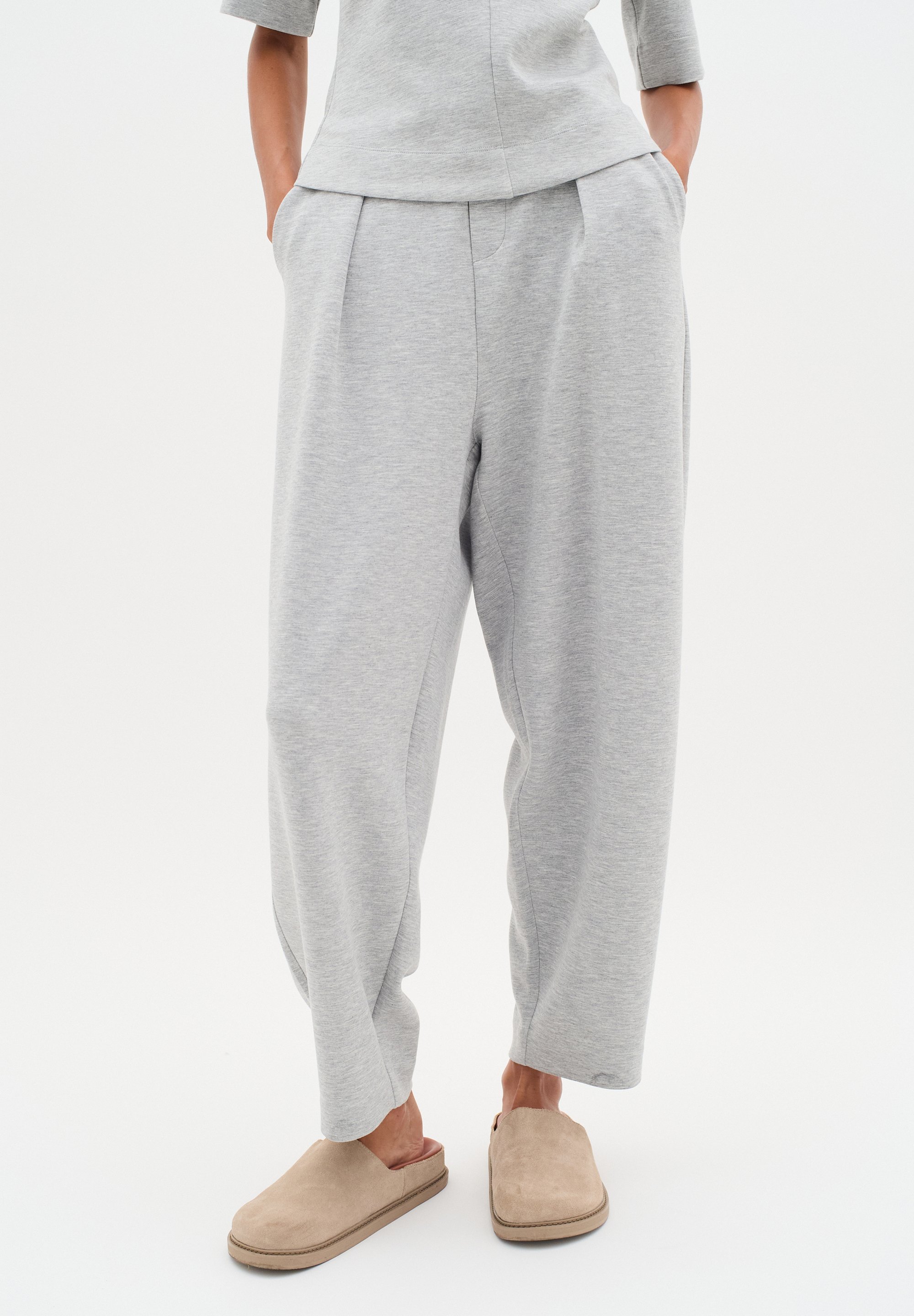 InWear Trousers - granite melange